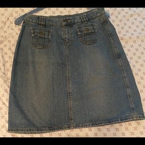 POLO RALPH LAUREN BLUE JEAN SKIRT